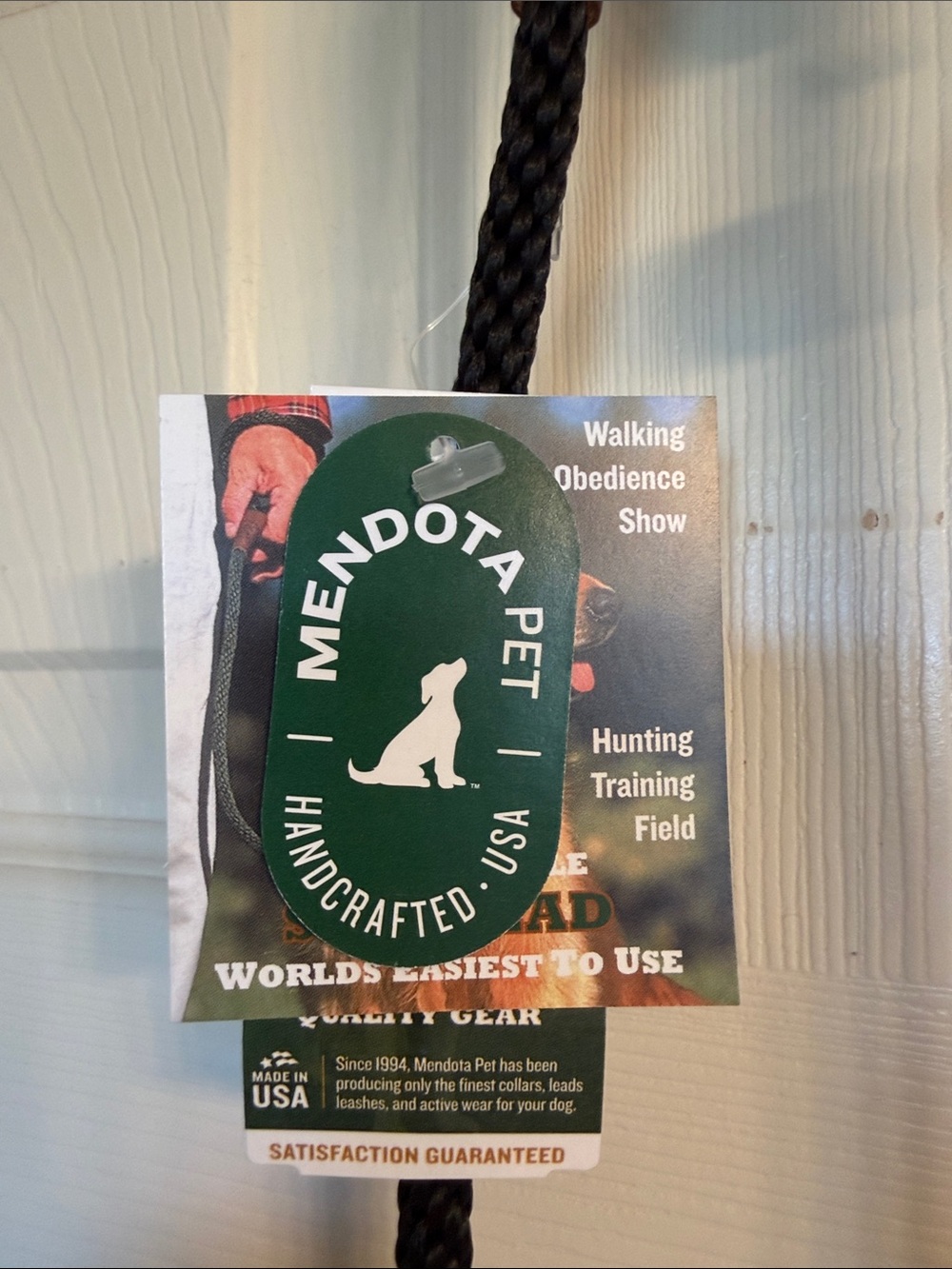 Premium Black Rope Dog Slip Lead Leash - Picture 2 of 4